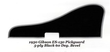 Battipenna ES-150 5 strati nero e supporti per progetto chitarra vintage Gibson 1950-52