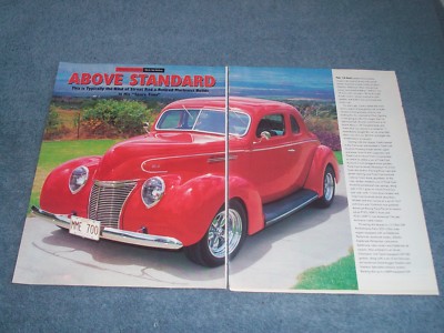 1939 Ford Coupe Standard Street Rod Article ''Above Standard''