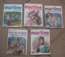 lot 5 livres MARTINE  - Collection Farandole  JEAN LOU ET SOPHIE