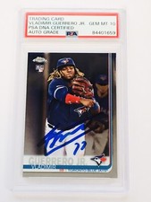 2019 Topps Chrome Vladimir Guerrero Jr Update Signed Rookie Card PSA Auto 10 