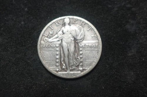 1924-S VF Full Shield Standing Liberty Quarter Nice Coin NEO #1