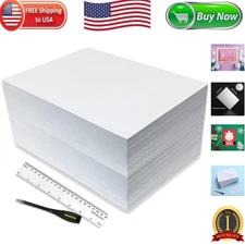 30 Pack of White EVA Foam Sheets - 9 x 12 Inch Quality for Card Making & More