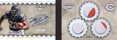 2012 Topps Five Star Veteran Autographed Triple Jersey Rainbow Matt Forte 1/5!