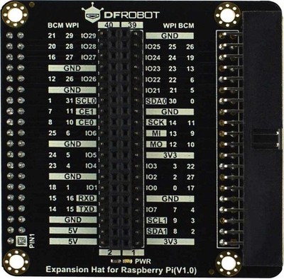 DFRobot IO Expansion Hat für Raspberry Pi 5/4/400/3, 40PIN GPIO