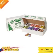 Crayon Classpack: 800 Assorted Crayons in 8 Vibrant Colors for Kids
