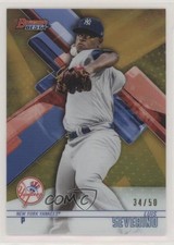 2018 Bowman's Best Gold Refractor 34/50 Luis Severino #31 8k4