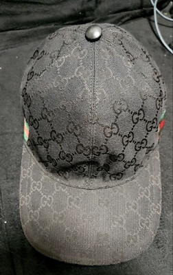 Gucci Baseballmütze schwarz Original GG Canvas, Größe L (Large), 200035 aus J...