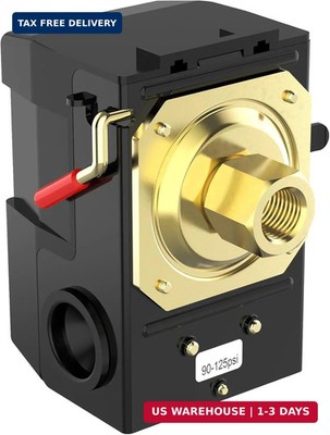 Air Compressor Pressure Switch, cnaodun 90-125 PSI 26A Air Compressor Switch 1/4