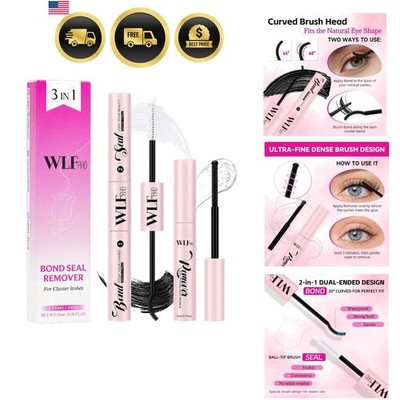 Lash Cluster Glue, Waterproof Lash Bond and Seal with Lash Glue Remover Kit f...