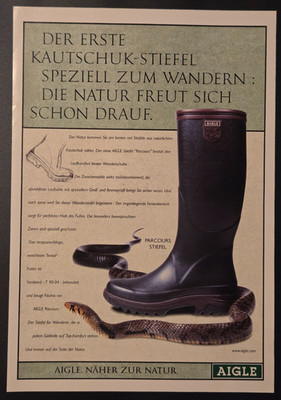 9. AIGLE Course Boots Rubber Advertising Advertising 1999