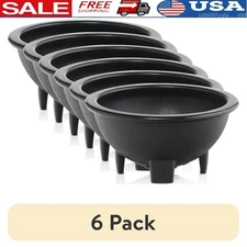 6 Pack Black Salsa Serving Dishes Small Snack Bowls Dips Tacos Parties New