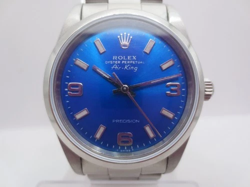 VINTAGE ROLEX OYSTER PERPETUAL AIRKING REF#14000 CAL.3000 STAINLESS STEEL WATCH