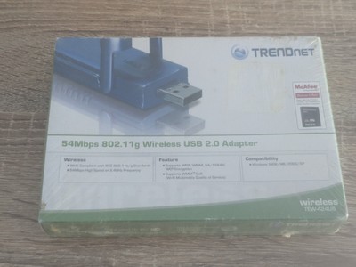 Trendnet 54mbps Wireless G USB 2.0 Adapter.  TEW-424UB