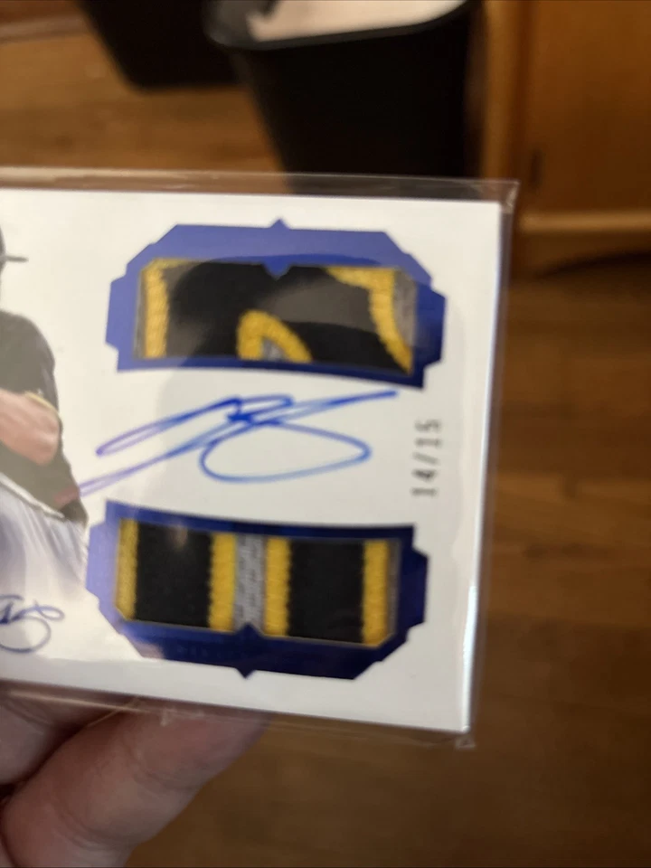 Parche Panini Flawless 2017 - RC autógrafos Tyler Glasnow #DRPA-TG Sapphire/15 Foto 3 de 3