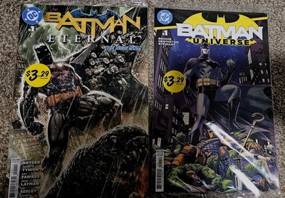 DC Comics Batman Comic Book Lot Eternal #1, Universe #1 Single Issues