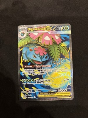Mega Venusaur ex 155/132 Me01: Mega Evolution Holo Full Art Pokemon Tcg NM