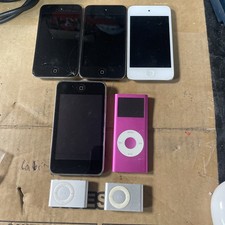 Mixed Lot of iPods (Nano, Touch, Shuffle) For Parts