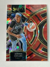 2024 Panini Select WNBA # #198 Jordan Canada Premier Red Cracked Ice