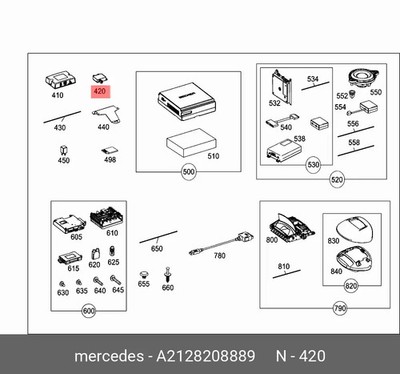 NEW MERCEDES-BENZ E-CLASS W212 ANTENNA SPLITTER A2128208889 GENUINE