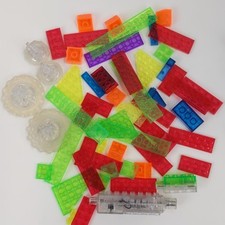 Laser Pegs Light Up Building Blocks Mixed Lot Transparent LED Pieces Replacement
