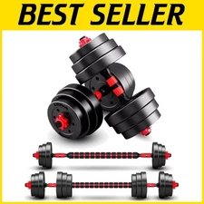 Pair of Adjustable Dumbbells - Lightweight Home Equipment