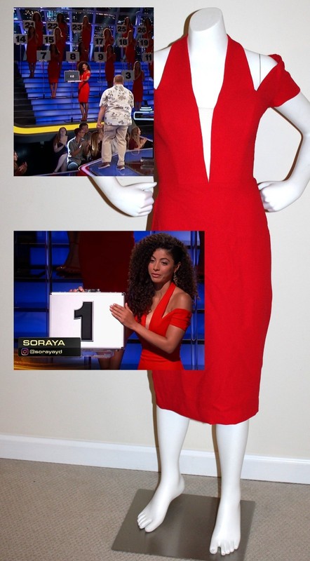 Deal or No Deal sexy worn dress Case 1 model Soraya screen used TV prop gameshow