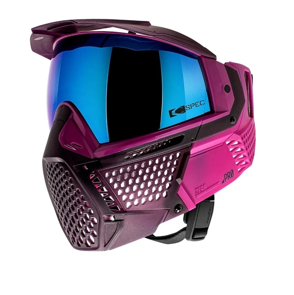 Máscara Gafas CRBN Paintball Zero Pro Violeta Más Cobertura Foto 3 de 4