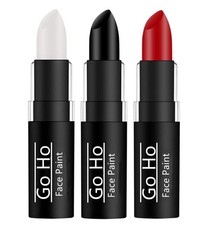 3 PCS Makeup Clown White Cream Blendable Stick Eye Black Sticks Face Body Paint