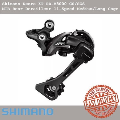 Shimano Deore XT RD-M8000 GS/SGS  MTB Rear Derailleur 11-Speed Medium/Long Cage