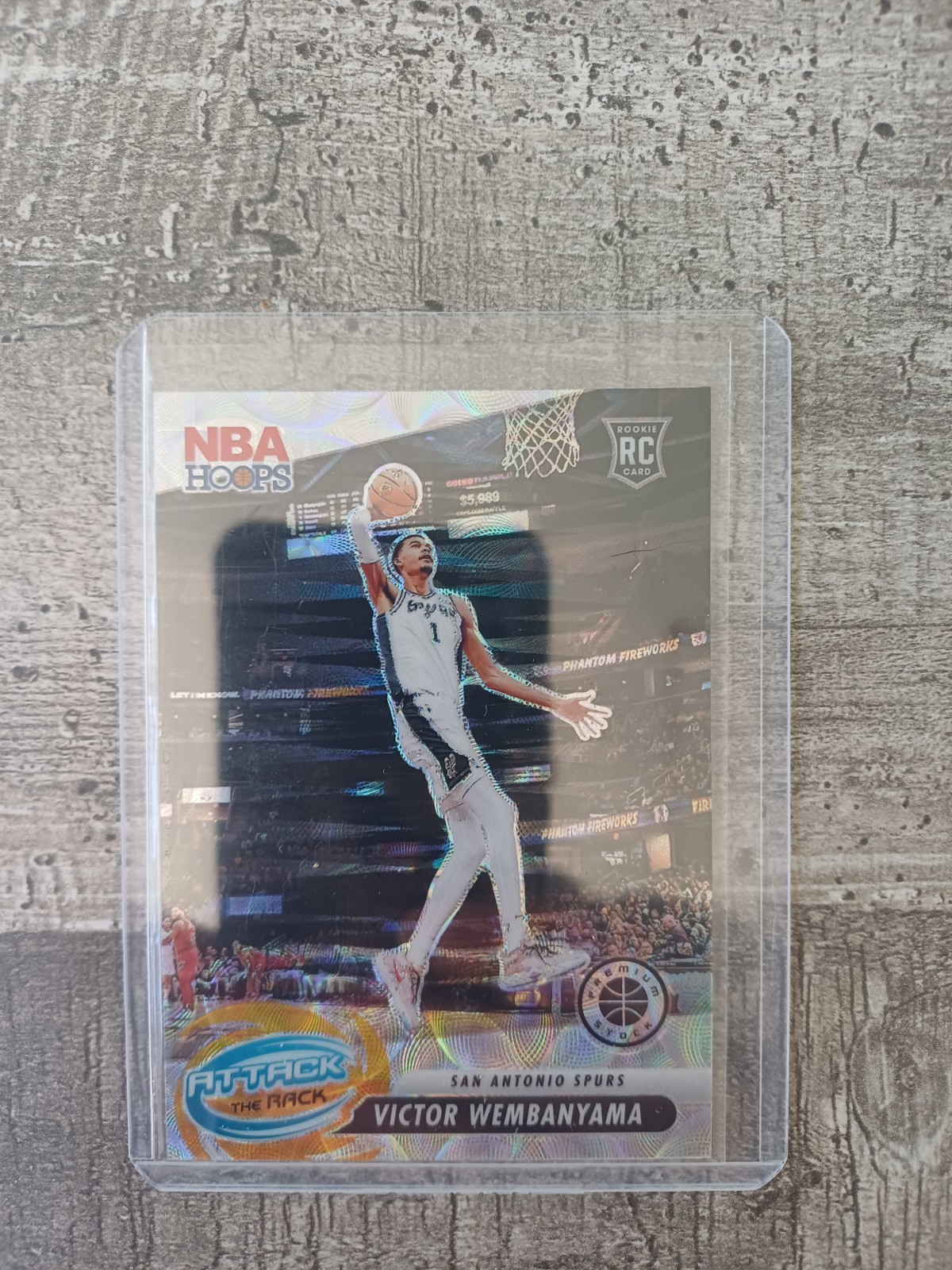 2023-24 NBA Hoops Premium Stock #3 Victor Wembanyama  RC Attack The Rack Scope