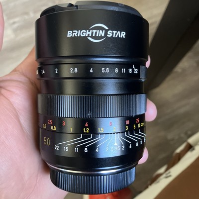 BRIGHTIN STAR 50mm F0.95 Large Aperture Full Frame Lens Canon Nikon Sony L-Mount