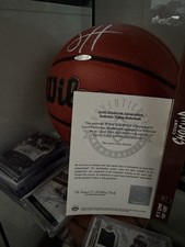 Scoot Henderson Autographed Authentic Wilson Basketball Upper Deck Certified UDA