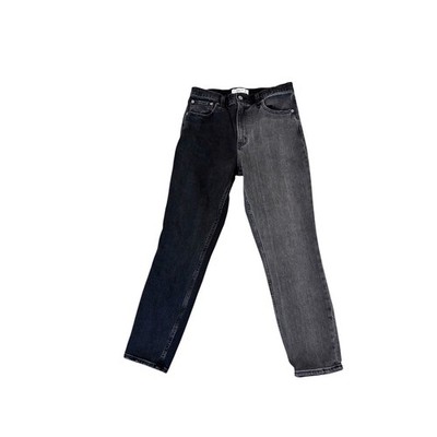 Abercrombie & Fitch The Skinny High Rise Two Tone Black Gray Jeans
