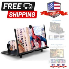 12" for Cell Phone 3D HD Magnifying Projector Screen Enlarger Expanders for...