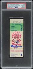 REGGIE JACKSON “MR OCTOBER” 3HR 1977 WORLD SERIES GAME 6 TICKET NYY🏆PSA AUTO 9