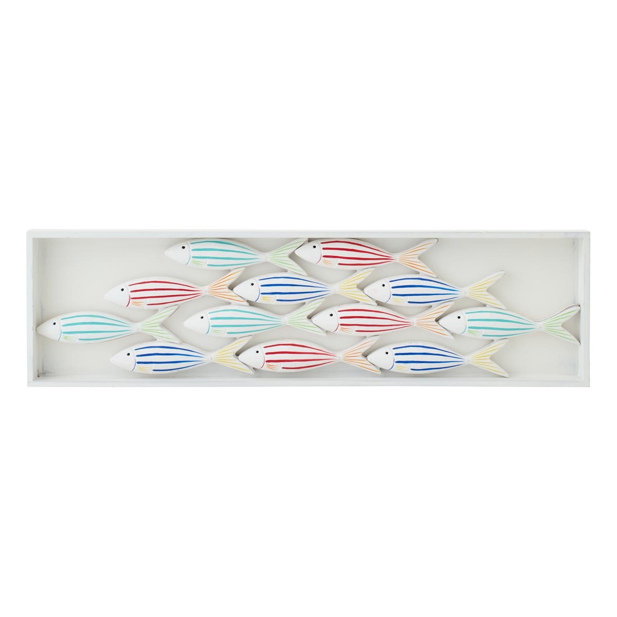Déco murale poisson multicolore de 81cm pour sublimer votre terrasse