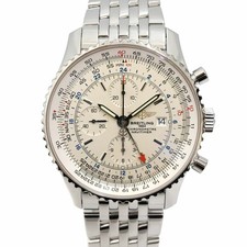 BREITLING Navitimer World A24322 weiß Herrenuhr gebraucht #21025
