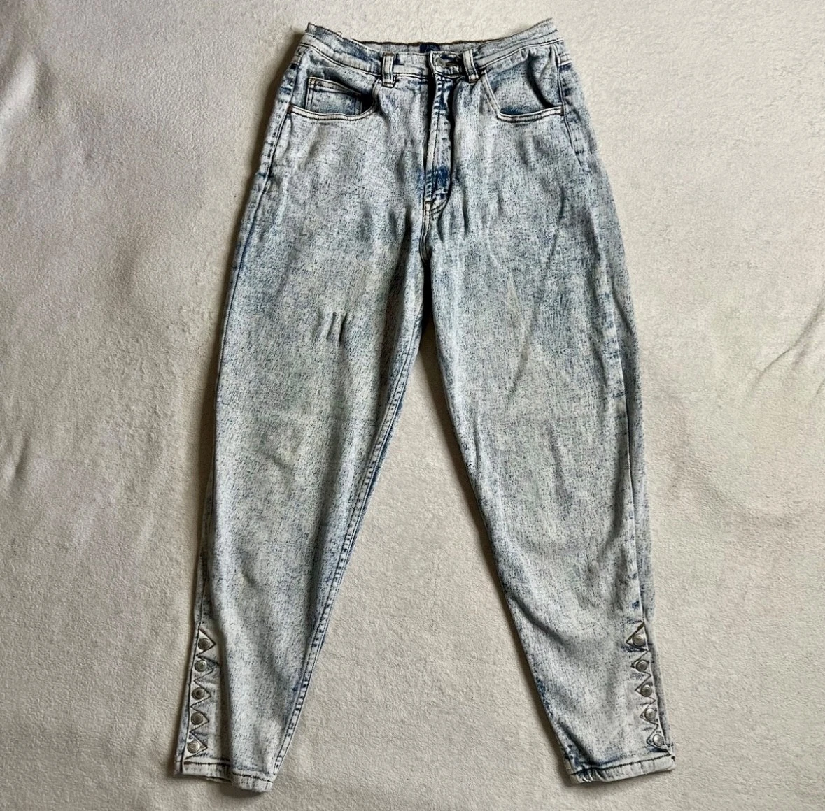 Jeans Vintage Jordache Femme - Taille 14, Lavage Clair, Coupe Droite