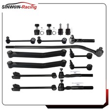 For 2007-2017 Jeep Wrangler Front Upper Lower Control Arm Tie Rod Suspension