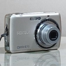 PENTAX Optio E70 Compact Digital Camera 10MP 3x Zoom Battery Operated