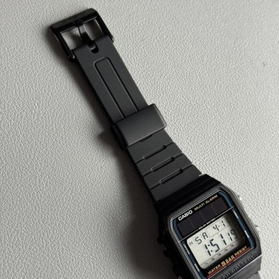 Casio WL-10 Solar Battery Digital Men's Watch Module 617 Made In