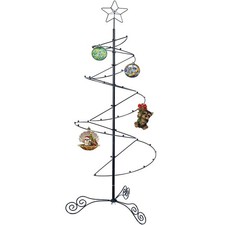 3.3 FT Metal Spiral Christmas Tree Alternative Ornament Display Stand for Sma...
