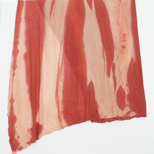 EILEEN FISHER Pfirsich Viskose Kaschmir Ombre Winkel Schal - Bild 2 von 3