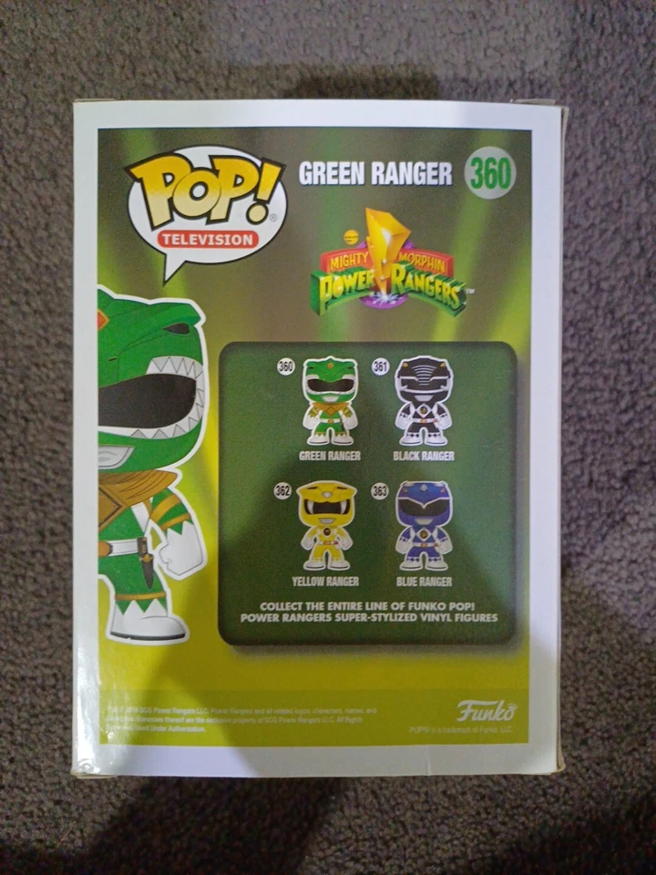 Green Ranger Funko Pop! Vinyl Metallic #360 NYCC 2016 Power Rangers - Image 3 of 4