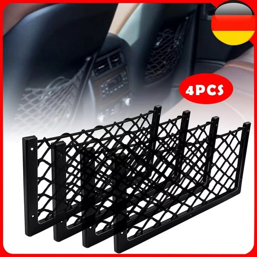 4X KFZ PKW Auto Ablage Netz Stretch Fach 36x18cm M Kofferraum Universal Gepäck - Bild 1 von 12