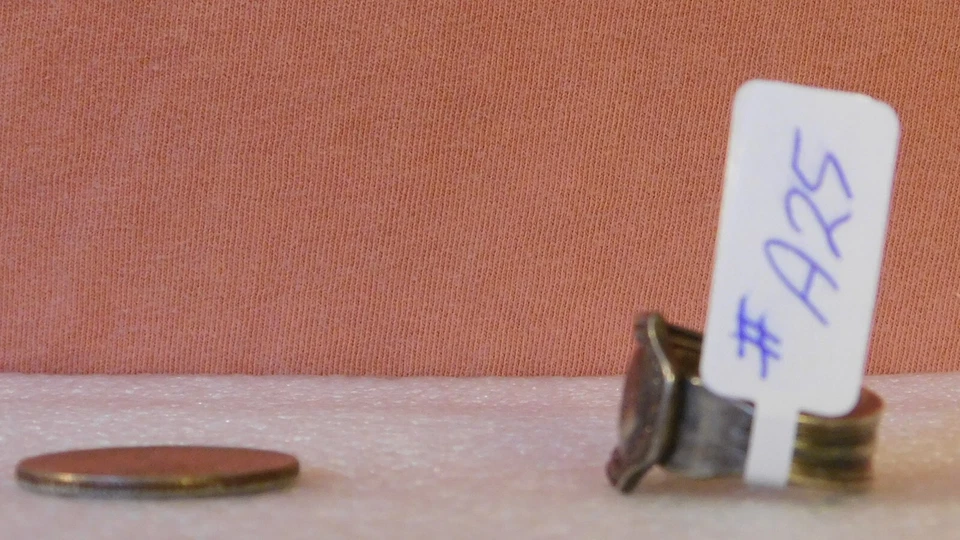 1887 Ring Silver Plate ~ Manufacturers Club of Philadelphia ~ Size 7.5 - A25 - Image 2 of 4