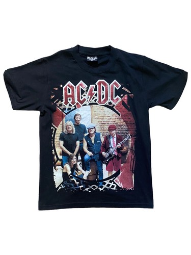 AC/DC Graphic Print Shirt Front and Back Black Ice Men's T-Shirt Size S ...