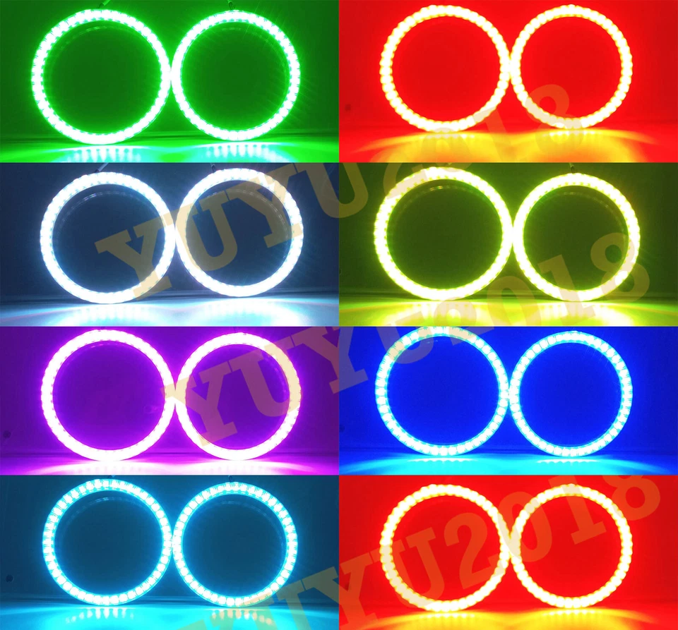RGB halo ring for Yamaha FZ1 01-15 headlight angel eye DRL lamp bluetooth DRL - Image 2 of 4