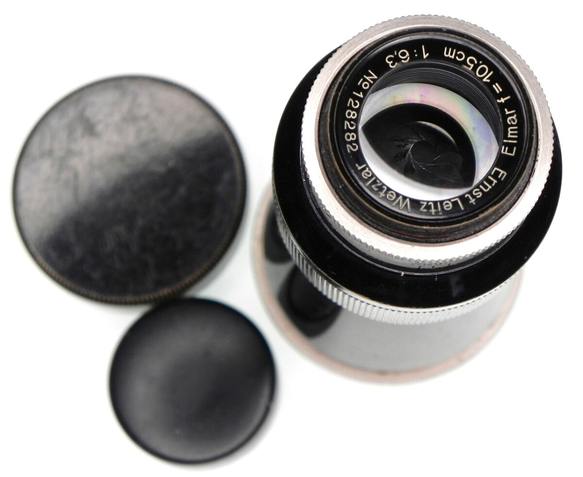 Leica SM Black & Nickel 10.5cm f6.3 Mountain Elmar #128282 Leica SM Black & Nickel 10.5cm f6.3 Mountain Elmar #128282