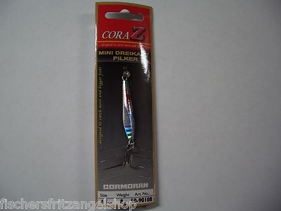 Cormoran Cora Z Mini Dreikant Pilker 8g 4,5cm silber weiss Kunstköder Blinker